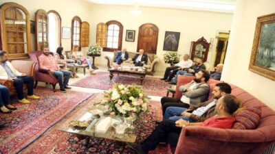 نقيب مهندسي الشمال الجديد استقبل المهنئين