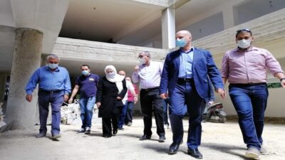 الحريري تفقدت مشروع إنشاء مدرسة الأونروا بالمية ومية