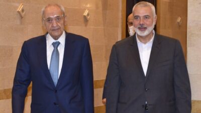بري التقى هنية: نهنئ فلسطين على الصمود والانتصار