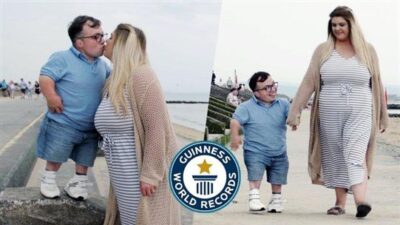 زوجان يدخلان “غينيس” بأكبر فارق طول