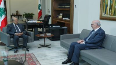 التطورات السياسية والاقتصادية بين عون وقرطباوي
