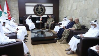 وكالة الانباء القطرية: قطر تعلن عن دعم الجيش اللبناني بـ70 طناً من المواد الغذائية شهرياً لمدة عام