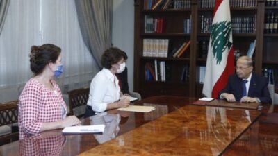 عون اطلع من غريو وشيا على نتائج لقاءاتهما في الرياض