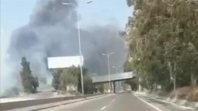حريق كبير في شكا الهري وتحذير من تنشق غبار “الأميانت”