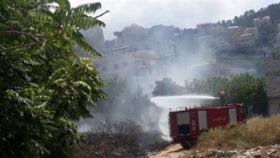 إخماد حريق في بخعون – الضنية