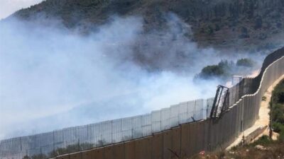 حريق في بلدة عديسة الحدودية تسبب بانفجار ألغام