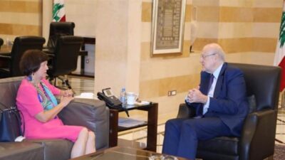 فرونتسكا اثر لقائها ميقاتي: الأمم المتحدة مستمرة بمساعدة لبنان