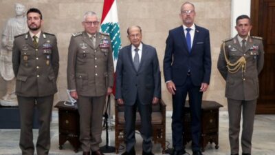عون التقى غراتسيانو على رأس وفد عسكري