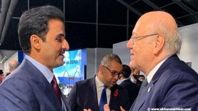 ميقاتي عرض مع أمير قطر سبل دعم لبنان