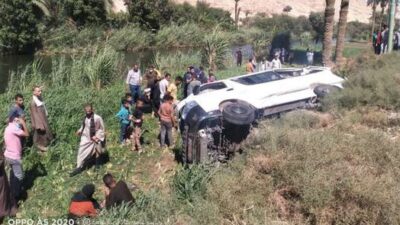 صابة 7 أشخاص في تصادم “بيجو وربع نقل” بأسيوط