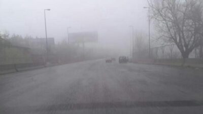 ‏بالصّورة: طريق ‎#ضهر_البيدر في هذه الأثناء