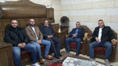 نقاش انتخابي في منزل العميد الأسمر عن دائرة صيدا و جزين