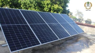 الجيش: تسلّم نظام للطاقة الشمسيّة هبة من الكتيبة الإيطالية