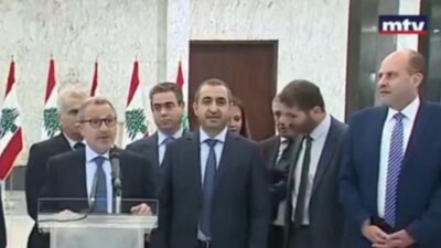 ‏النائب ‎#جبران_باسيل باسم تكتل “لبنان القوي”: اعتمدنا خيار عدم التسمية لأنّنا لسنا مع تسمية الرئيس ميقاتي لصعوبة تشكيل حكومة في هذا الوقت الضيق وصعوبة تحقيق أمور أساسية في المرحلة المقبلة من الاصلاحات وخطة التعافي وترسيح الحدود   ‎#الاستشارات_النيابية