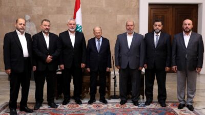 هنية بعد لقاء عون: نرفض سرقة ثروات لبنان البحرية
