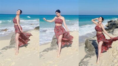 نسرين طافش تشعل المواقع بصورها على الشاطئ