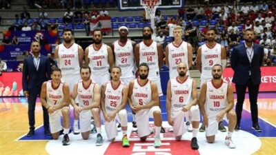 منتخب لبنان بكرة السلة ينفرد بصدارة المجموعة الثالثة باسقاطه الاردن