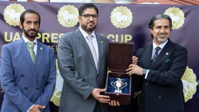الجواد “ليجيونير” يتوج بطلاً لكأس رئيس الدولة للخيول العربية في روسيا