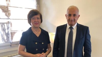 خلدون الشريف التقى المنسقة الخاصة للامم المتحدة و عرض معها الوضع في لبنان
