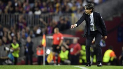 إنزاغي نادم على إهدار فرصة التأهل أمام برشلونة
