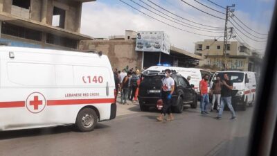بالفيديو ‏لحظة وقوع الحادث على طريق عام الضنية محلة البياض
