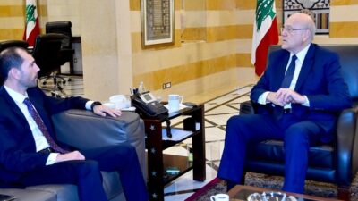 نشاط السراي.. ميقاتي استقبل مسؤولاً فرنسياً والنائب أحمد الخير