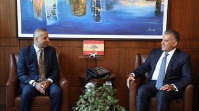 ابراهيم يلتقي سفير سلطنة عمان ووفدا من أبناء بيروت