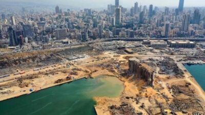 فوج إطفاء بيروت: استكمال عمليات تبريد بقايا الحبوب في إهراءات المرفأ