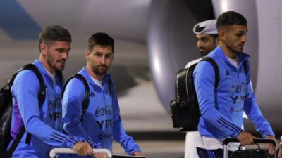 وصول ميسي والمنتخب الأرجنتيني إلى قطر