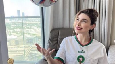 يارا تدعم المنتخب المغربي بالصور: “أسود الأطلس”