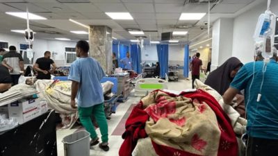 الأمراض تفتك بالنازحين جنوب غزة.