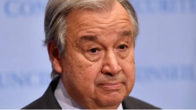غوتيريش: يجب أن نعترف بحق الشعب الفلسطيني ببناء دولته