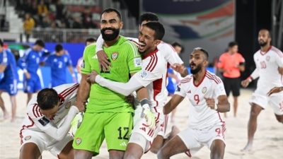 مونديال الشاطئية.. منتخب الإمارات يهزم إيطاليا ويحقق فوزه الثالث توالياً