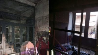 احراق منزل في طرابلس