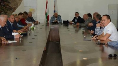 إجتماع في محافظة لبنان الشمالي بحث في مشكلة النزوح السوري في قضاء الكورة