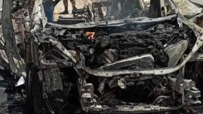 استهداف سيارة على طريق عام دمشق- بيروت!