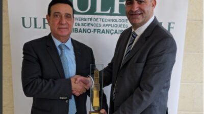 رئيس جامعة المدينة في زيارة تهنئة للدكتور ميشال نجار بمناسبة تسلمه رئاسة جامعة الـ ULF