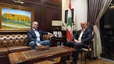 النائب اللواء أشرف ريفي استقبل في مكتبه في بيروت النائب السابق مصباح الاحدب