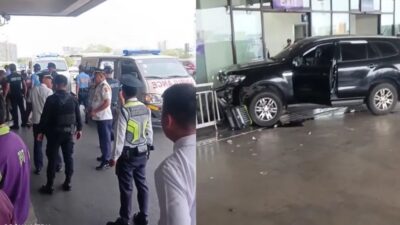 اصطدام سيارة بمدخل مطار في الفلبين… وسقوط قتيلين!