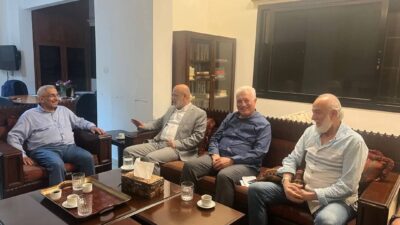 أسامة سعد يستقبل وفداً من الجماعة الإسلامية برئاسة بسام حمود