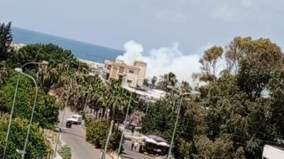 صاروخ من مخلفات الحرب ينطلق من بورة للخردة ويصيب مكتب تابع لمعمل الاوكسجين في صيدا
