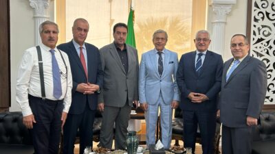 تكتل الاعتدال الوطني خلال زيارة السفير الجزائري كمال بوشامة:  تطوير علاقاتنا العربية أولوية وطنية استراتيجية