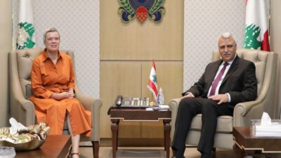اللواء شقير يلتقي سفيرة الاتحاد الأوروبي