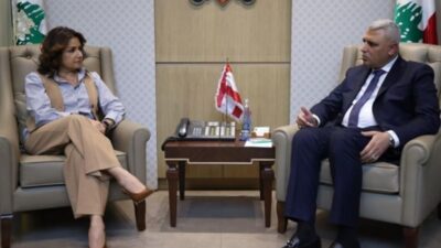 اللواء شقير عرض مع وزيرة الشؤون للأوضاع العامة