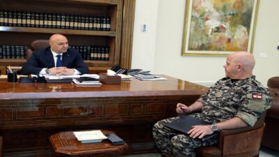 ‏المدير العام لأمن الدولة اللواء الركن إدكار لاوندس أطلع الرئيس عون على عمل المديرية في مختلف المحافظات ولا سيما في ما يتصل بمكافحة الفساد