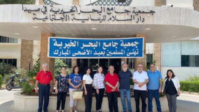 رئيس بلدية البرامية شوقي حبيب  ووفد من المجلس البلدي زاروا جمعية جامع البحر الخيرية