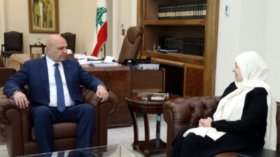 رئيس الجمهورية اطلع من بهية الحريري على مداولات حفل اطلاق برنامج "قراءات في خطاب القسم" وتسلم منها ملفاً بالمداخلات التي ألقيت